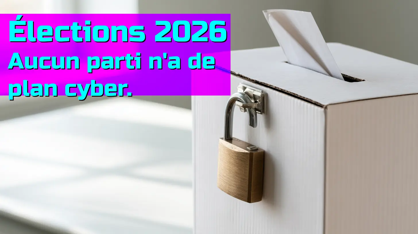 Élections 2026 : aucun parti n'a de plan cyber